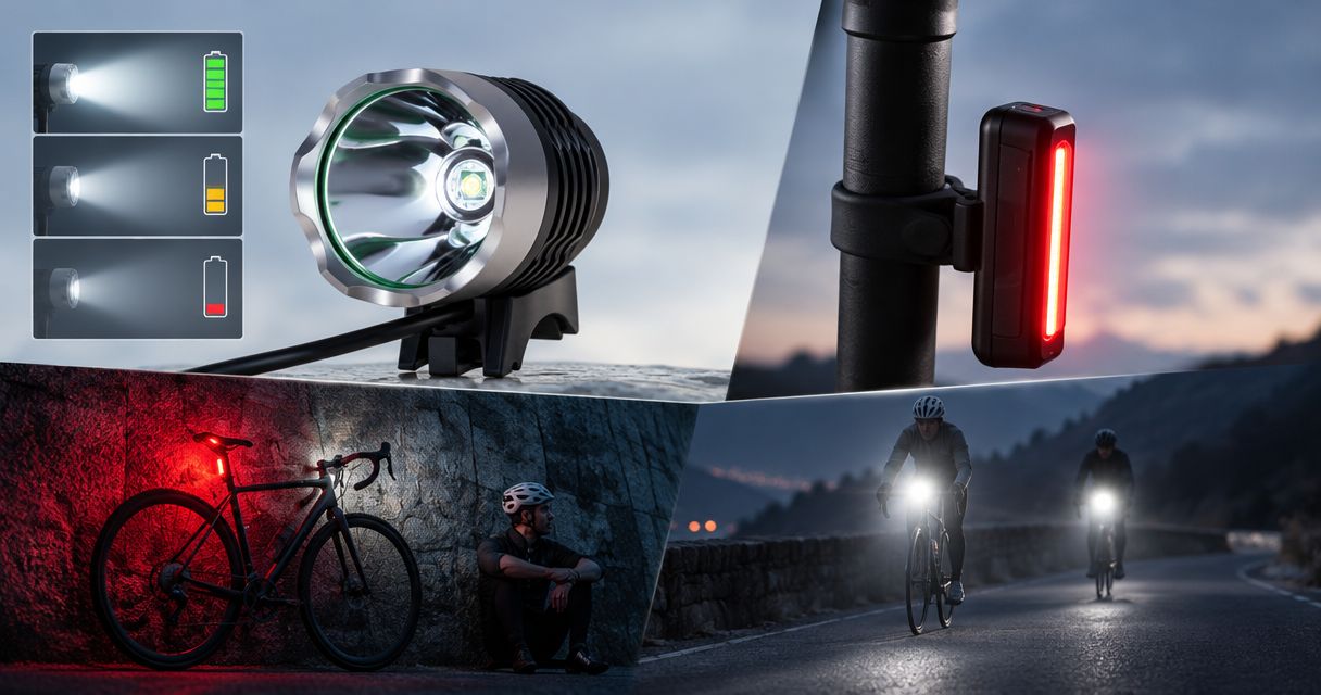 Why do my bike lights dim before the battery runs out?