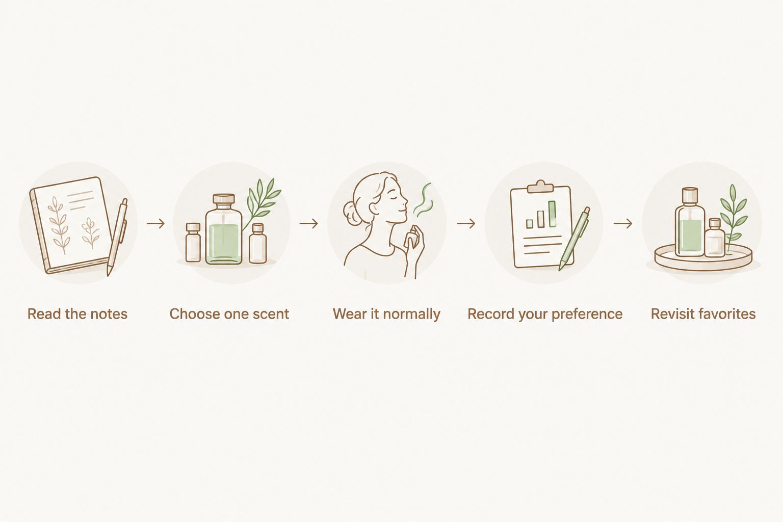 Five steps for exploring perfume oils, from reading the notes to revisiting favorites