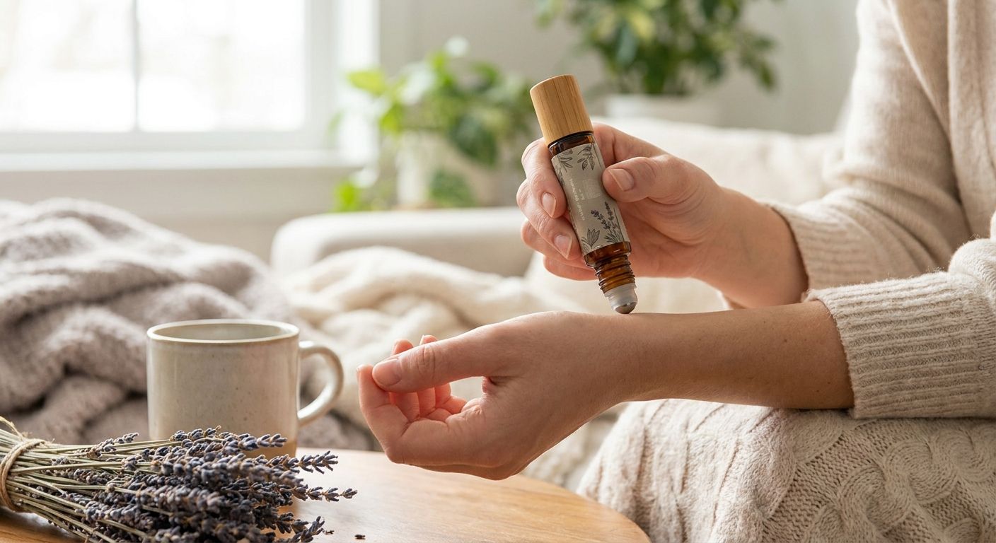 Essential oil roll-on for anxious moments