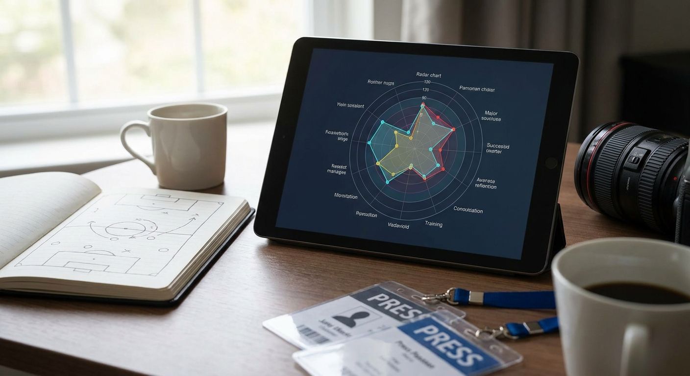Radar charts for football journalists