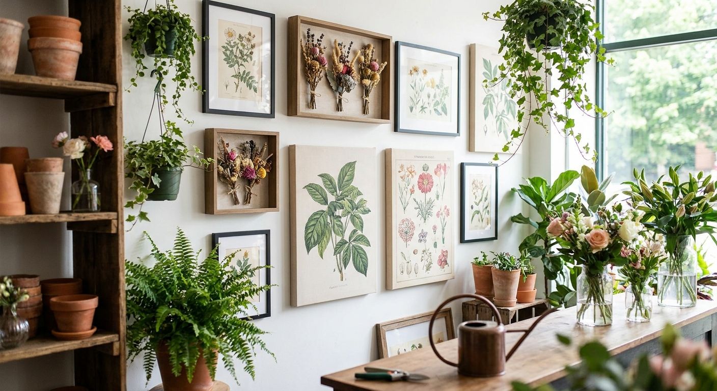 Wall art for florists and plant shops