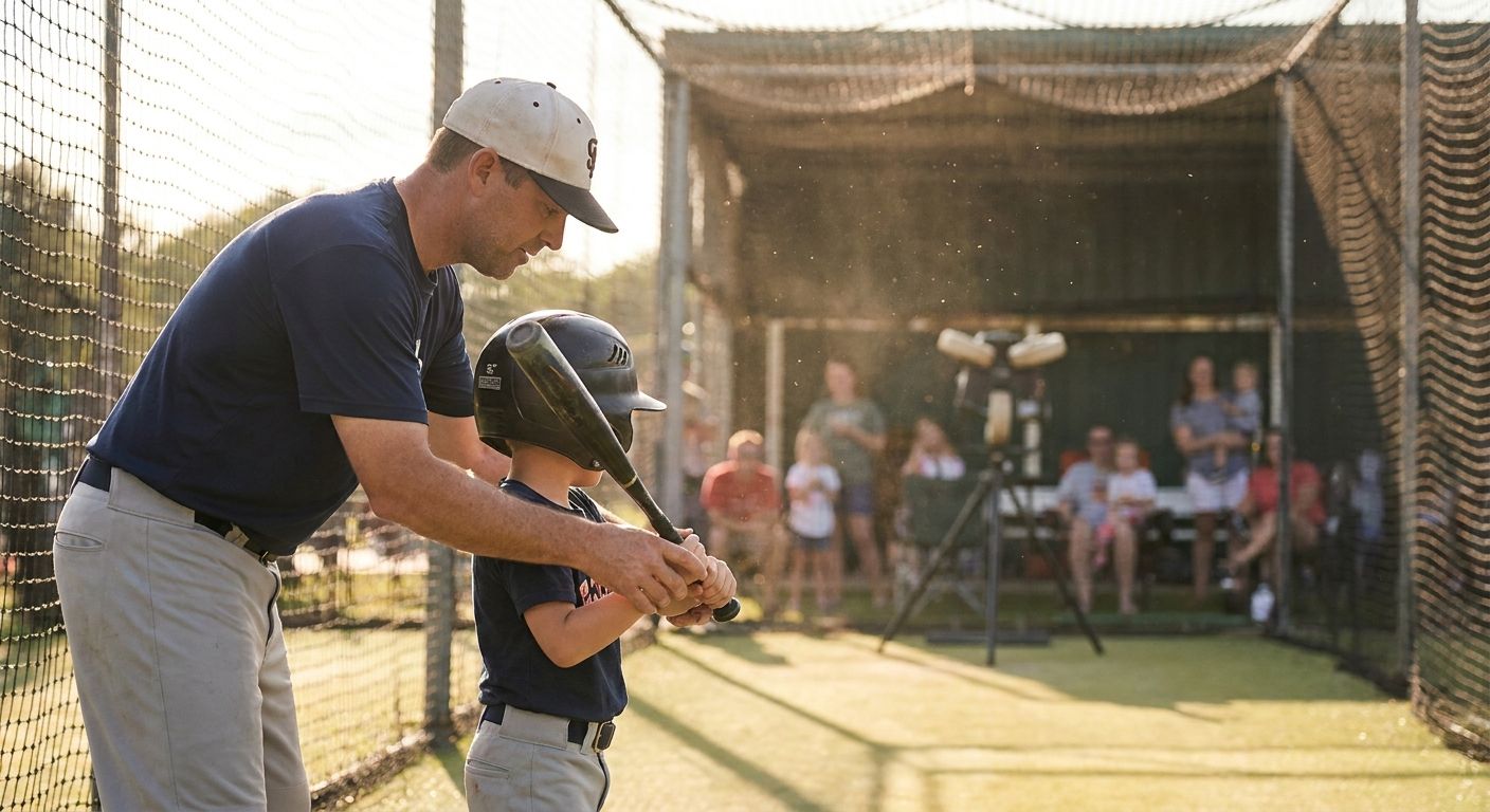 How to teach kids to hit at a batting cage