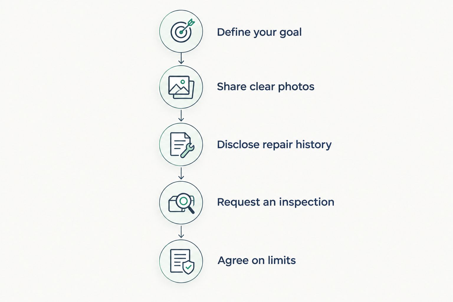 Five steps for discussing paint damage and agreeing on correction limits before booking