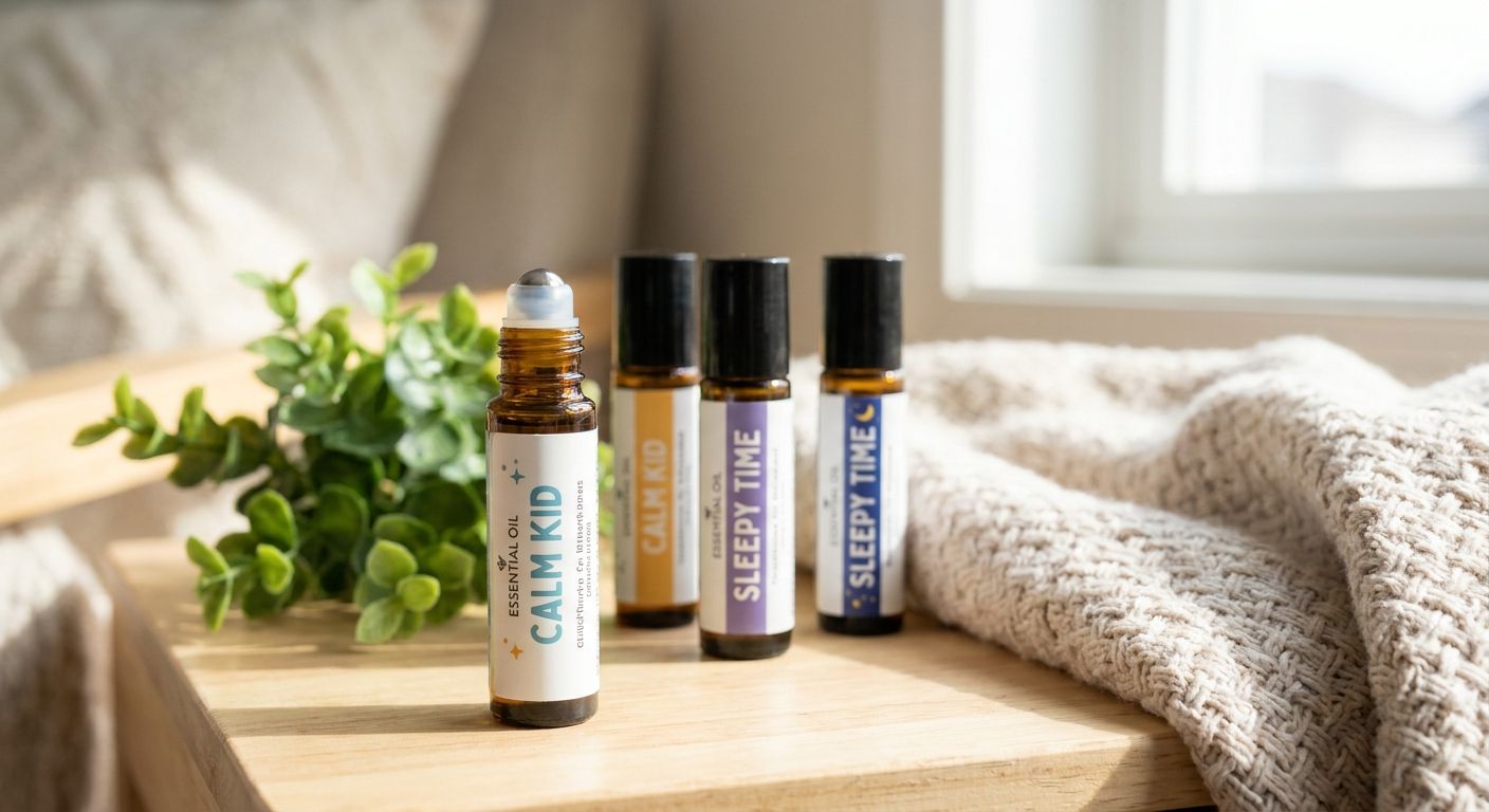 Essential oil roll-on blends safe for kids