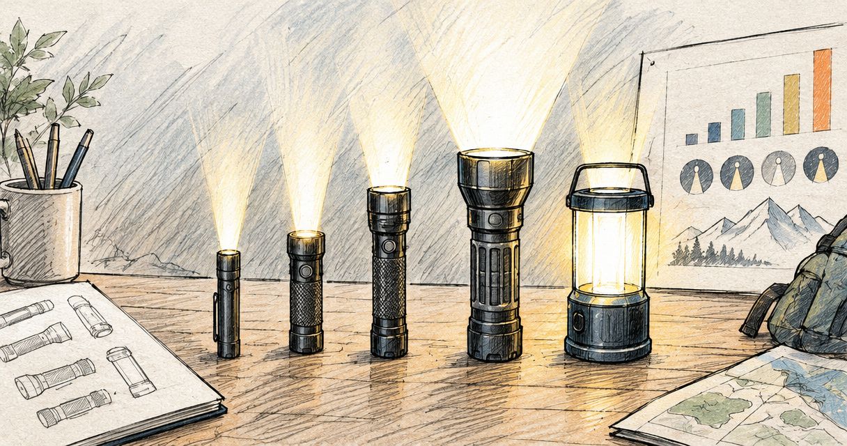 Average flashlight lumens by category 2026