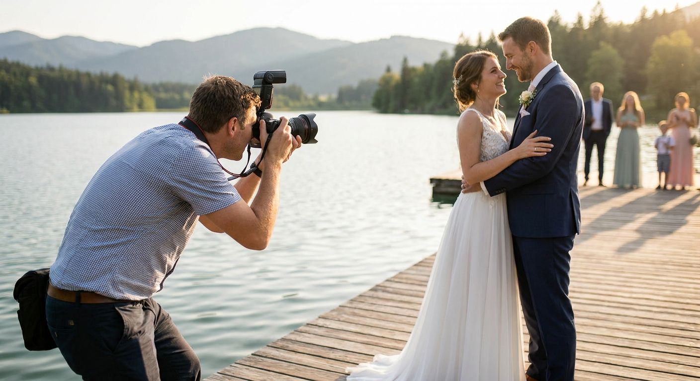 Wedding photography for lake weddings