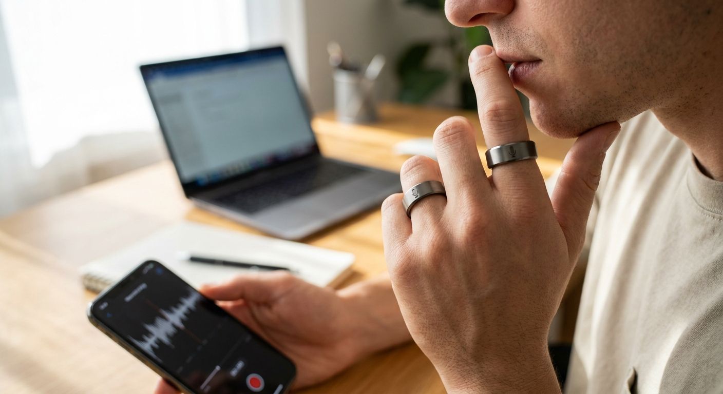 Smart ring for voice note-taking and idea capture