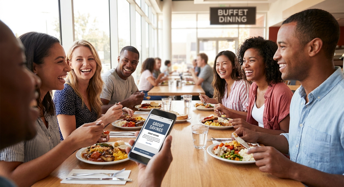 How to use group buffet discounts