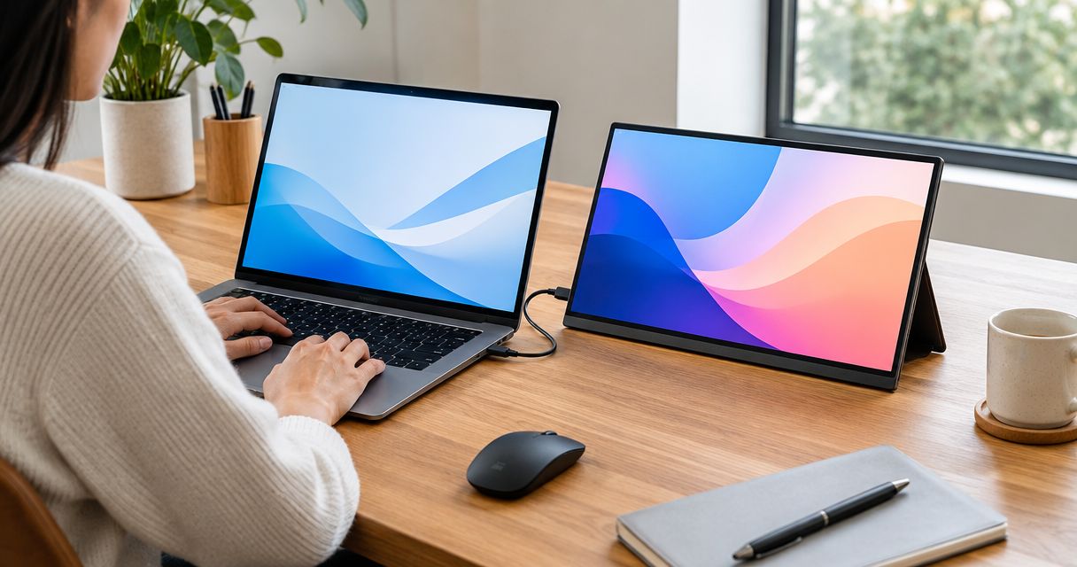 Can a portable monitor run without installing software?