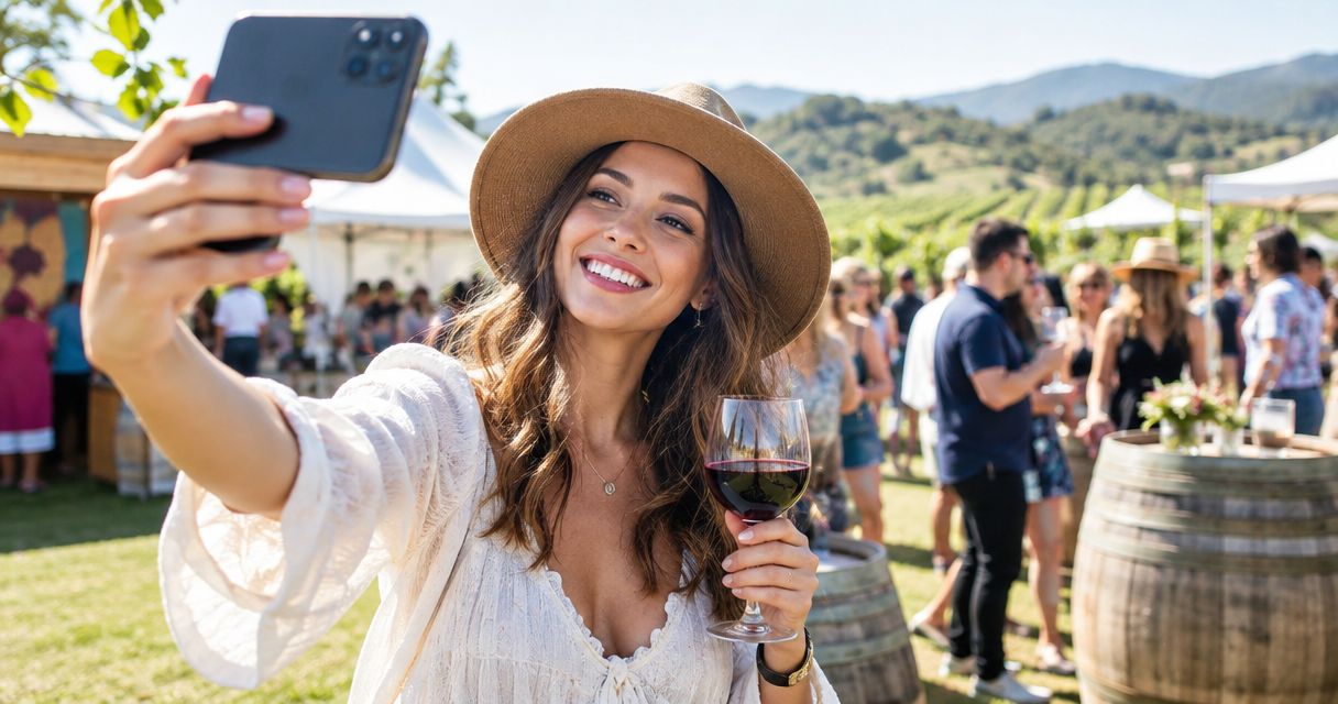 Influencer marketing for wine festivals