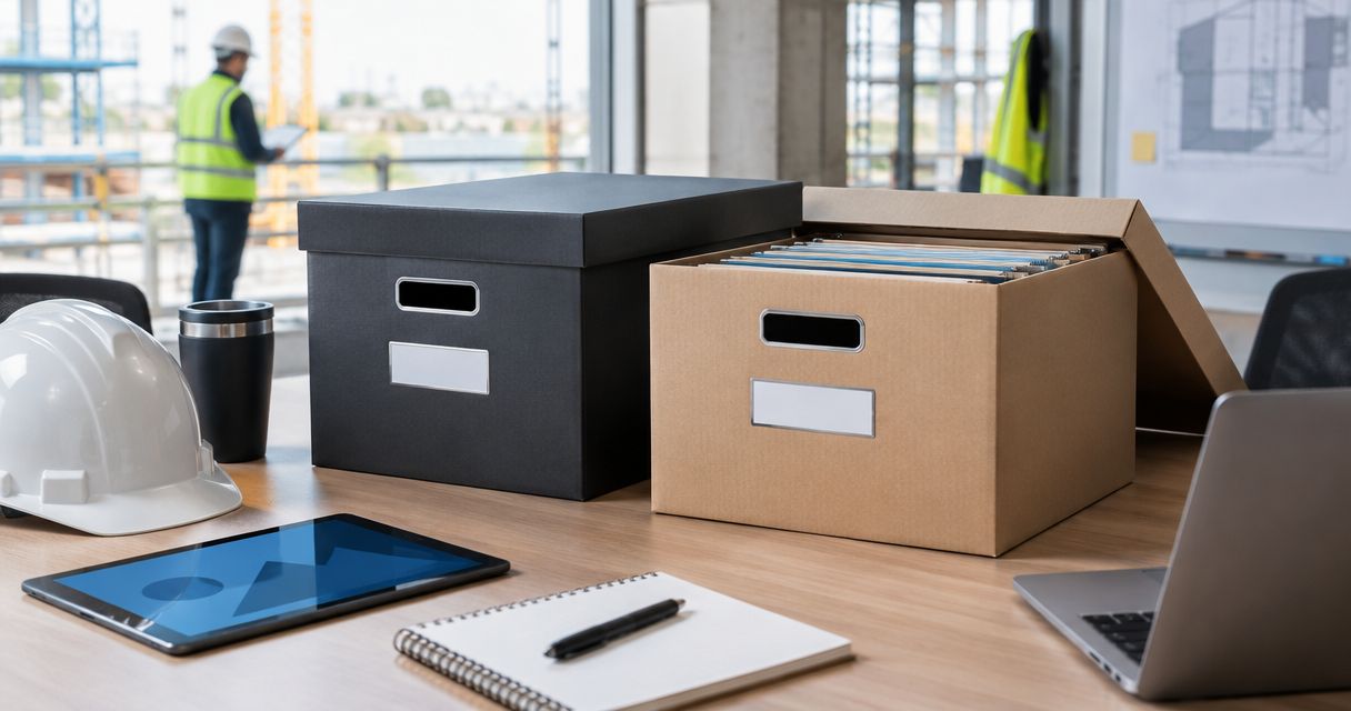 Best file storage boxes for construction companies 2026
