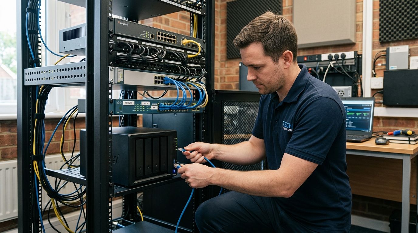 How to connect a NAS backup drive to your small business network