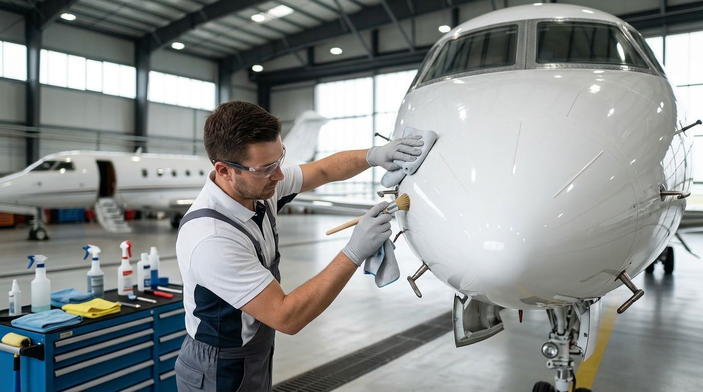 Is aircraft detailing safe for avionics and exterior sensors?