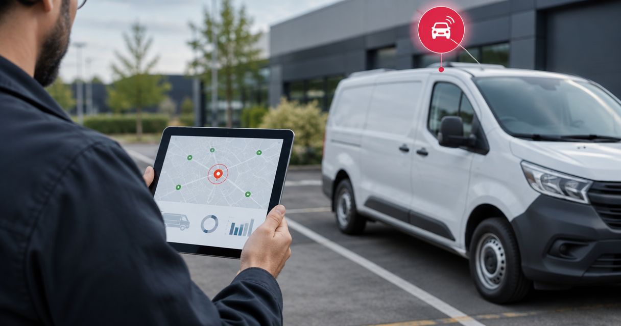 Automatically flag an idle vehicle using tracker telemetry
