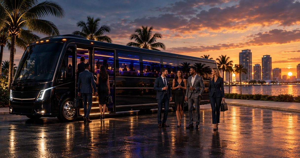 Best party bus options for corporate team outings in West Palm Beach