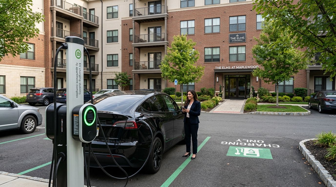 EV charging stations for NJ apartment complex owners