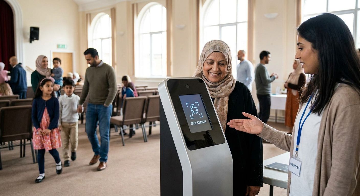 How to set up face search kiosks at religious gatherings