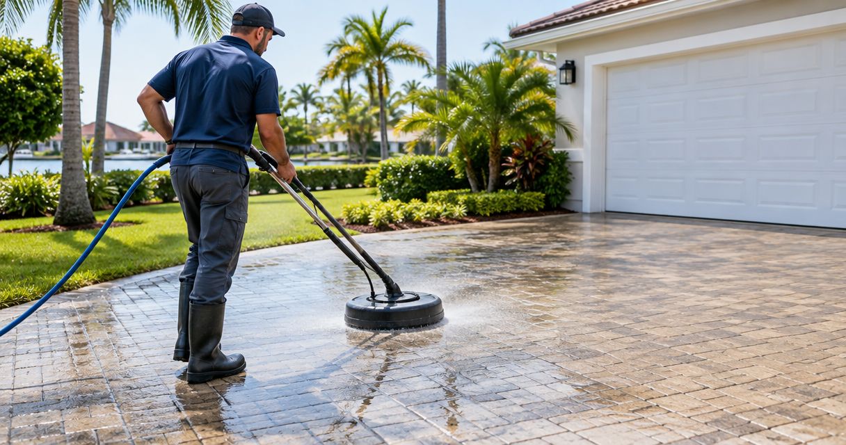 Driveway cleaning services for Nassau County HOAs
