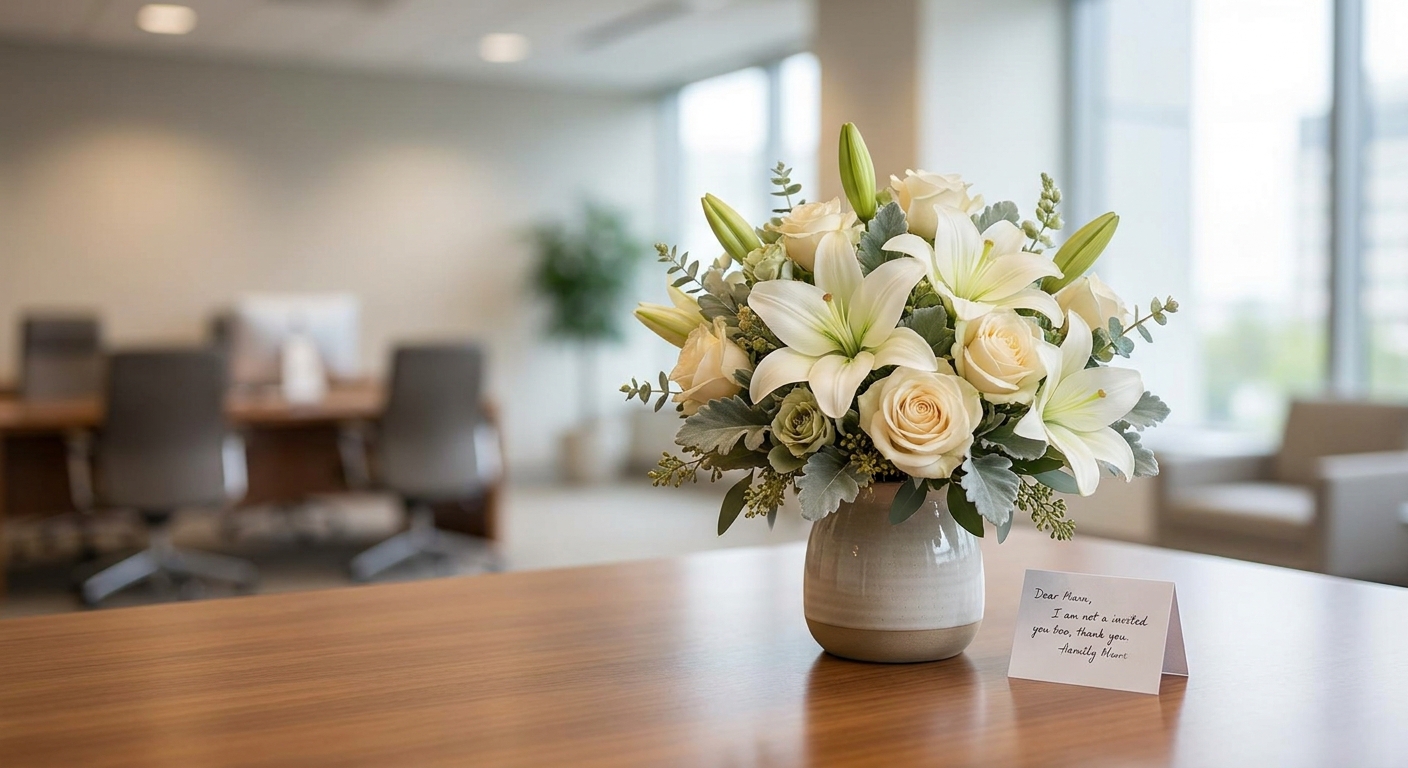 Best sympathy flowers for a workplace tribute