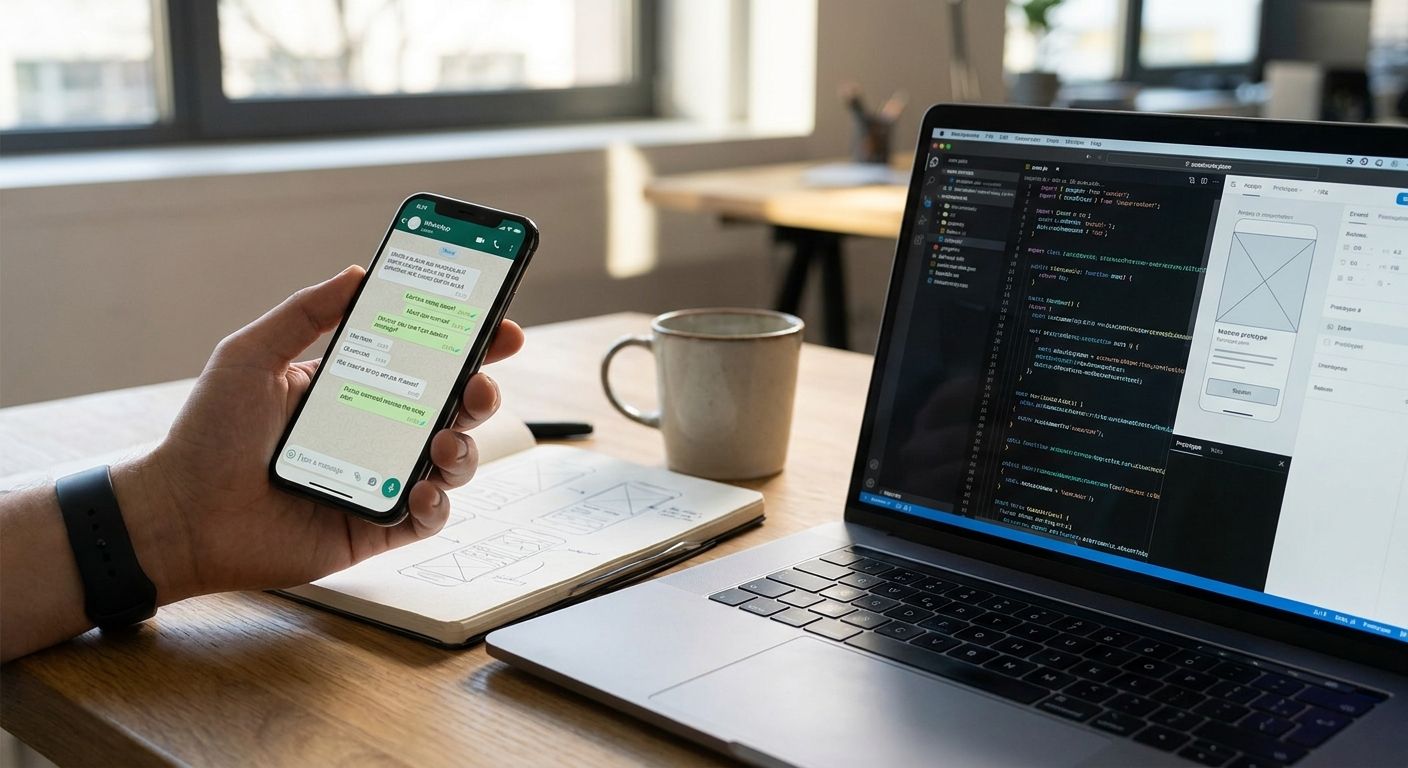 How to build a mobile app from a WhatsApp chat