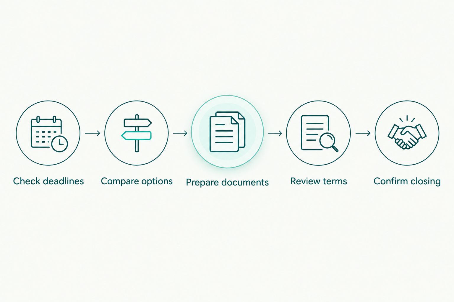Five steps from checking deadlines to confirming short sale closing requirements