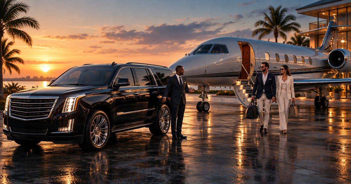 Best car service options for private aviation travelers in Palm Beach