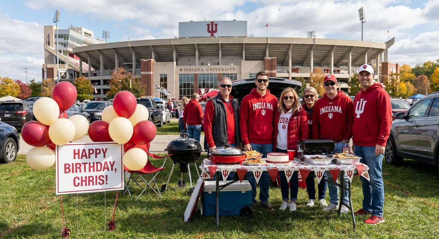Parking for birthday and special occasion tailgates at IU football