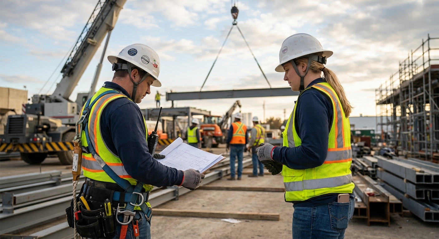 Rigger and qualified person staffing for industrial projects
