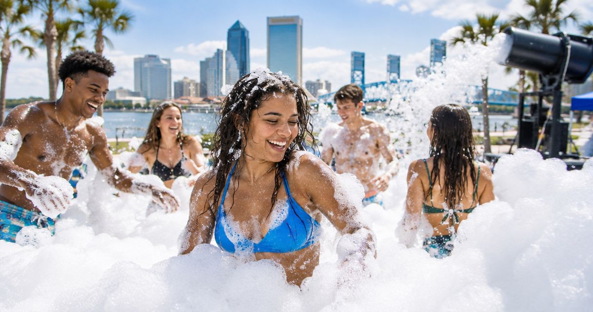 Best foam party rentals for summer events in Jacksonville 2026