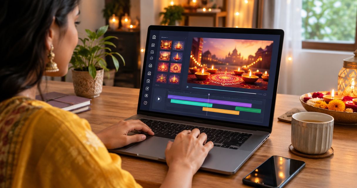 Best diwali animated wishes video maker apps in 2026