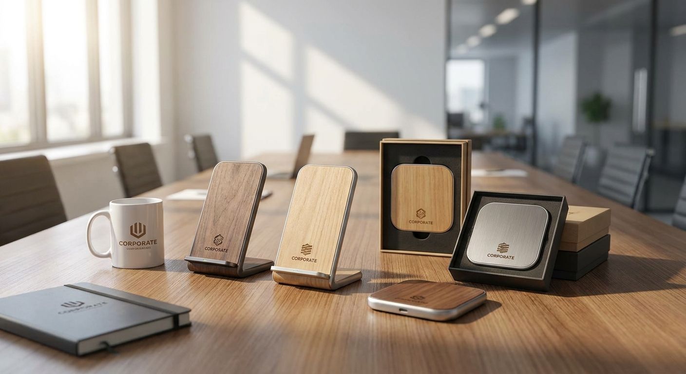 Custom wireless chargers for corporate gifting
