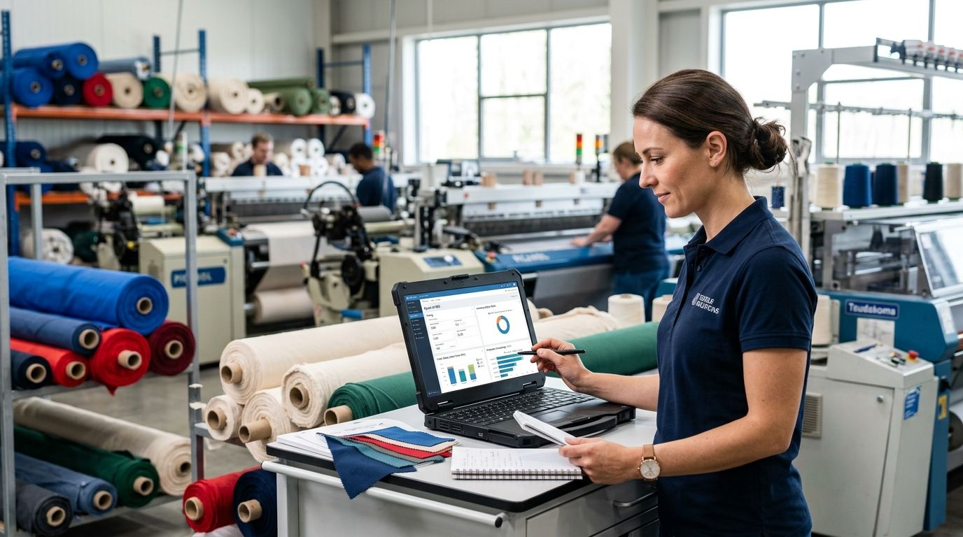 Quote to cash software for textile manufacturers