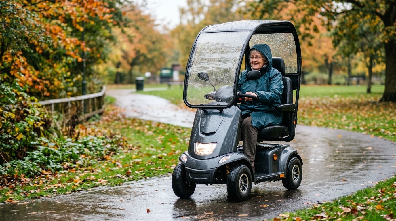 Mobility scooters for rainy and wet weather