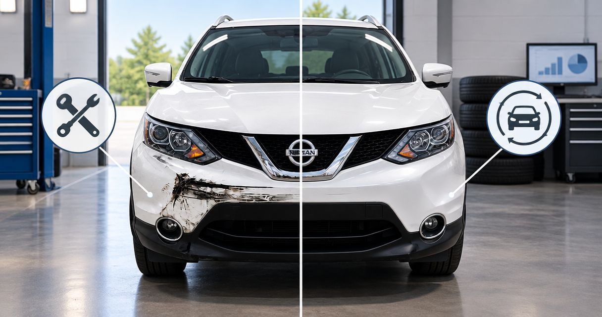 Is it cheaper to repair or replace a cracked bumper?