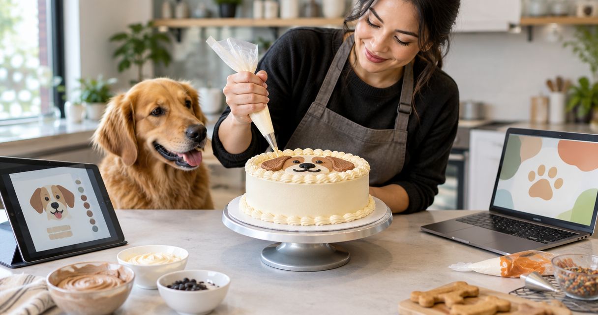Design intake to finished cake: how Dog Eat Cake builds a custom dog cake in 2026