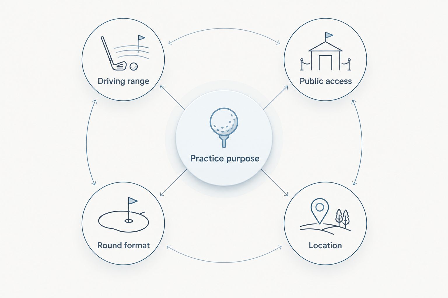 Five considerations for choosing a golf course with a driving range