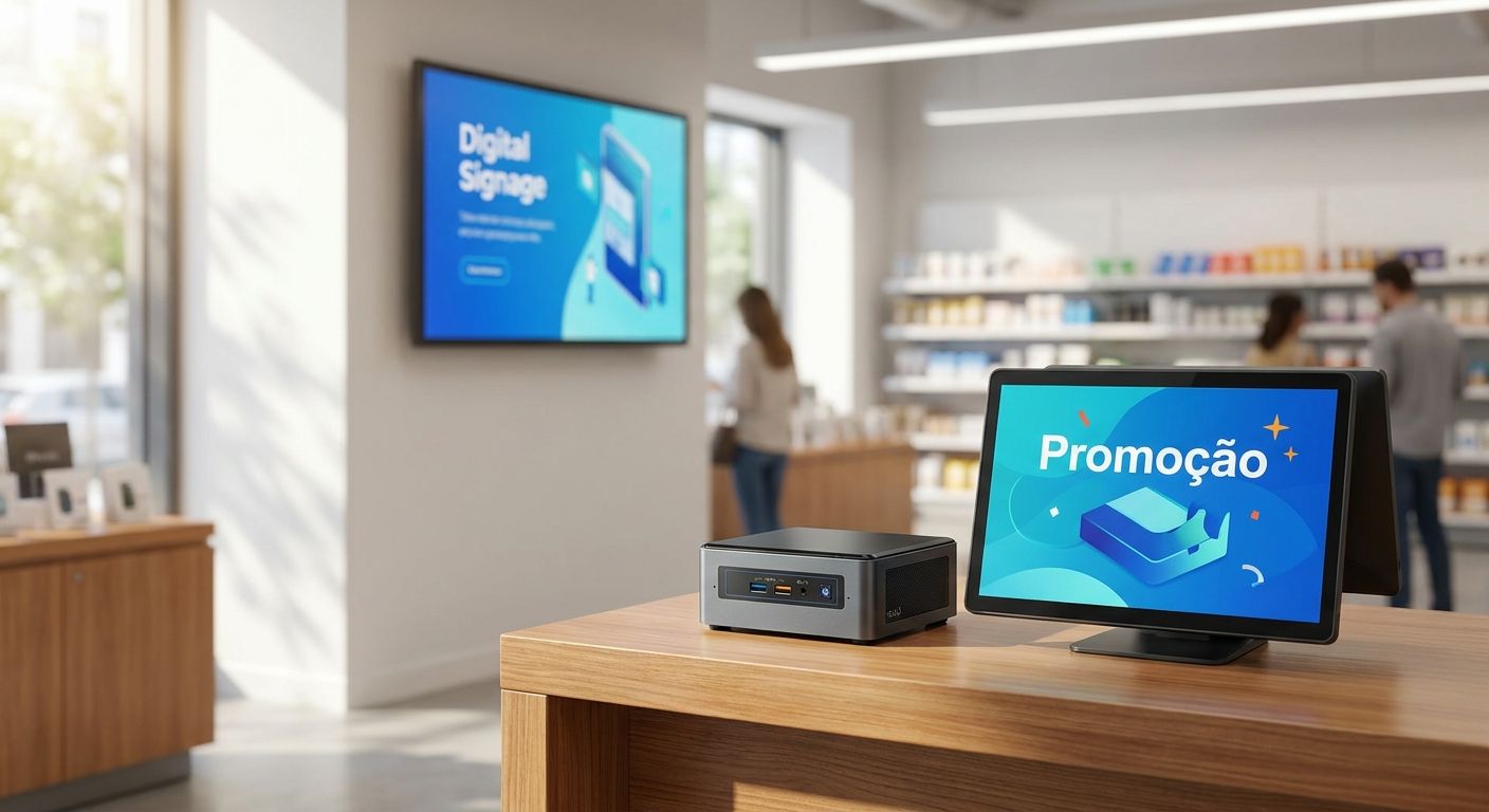 Mini PCs for retail counters and digital signage