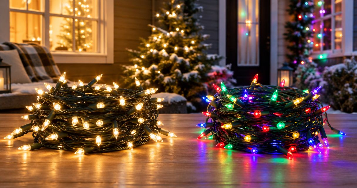 Best warm white vs multicolor christmas lights 2026