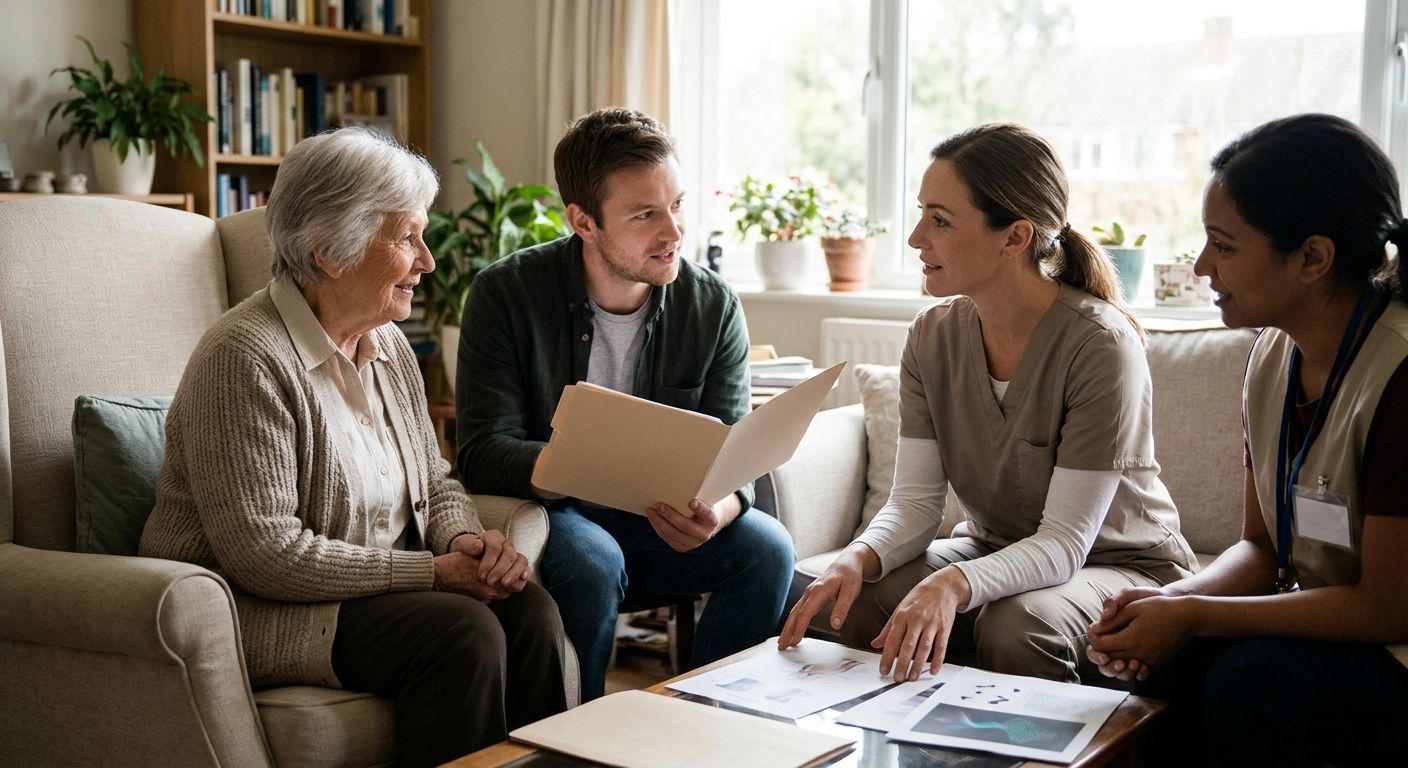 What consent is needed for a home physiotherapy referral?