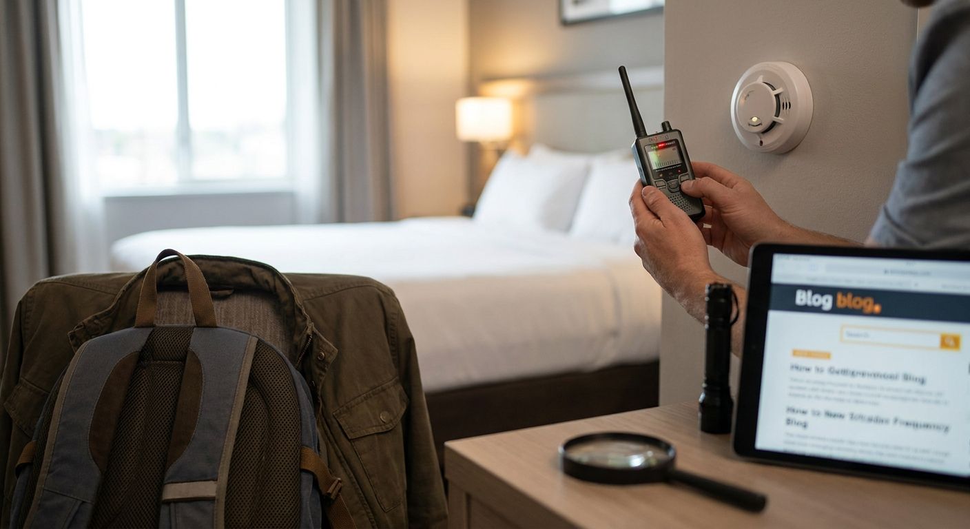 How to sweep a hotel room for hidden cameras