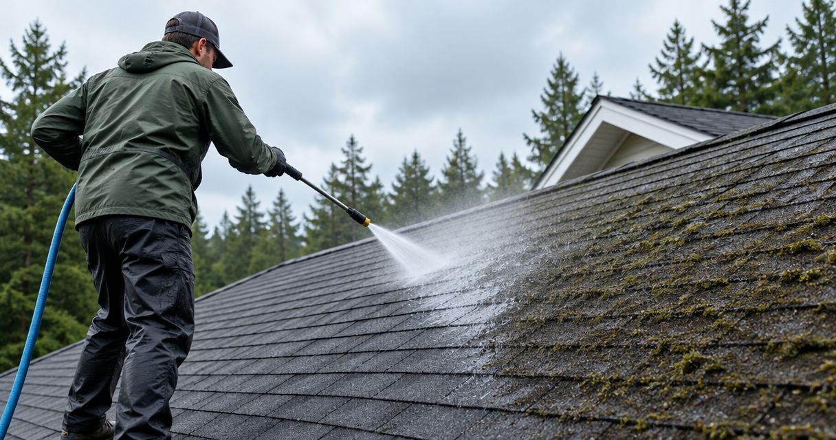 Can pressure washing damage shingles?