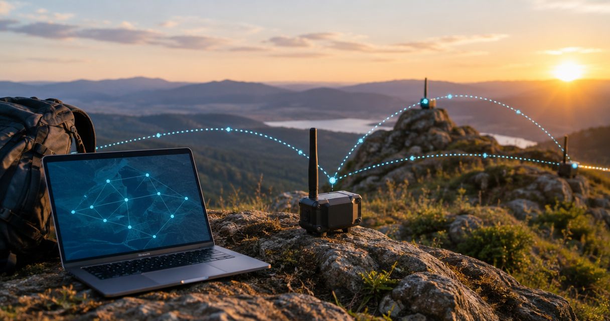 Can a LoRa mesh network work without internet access?