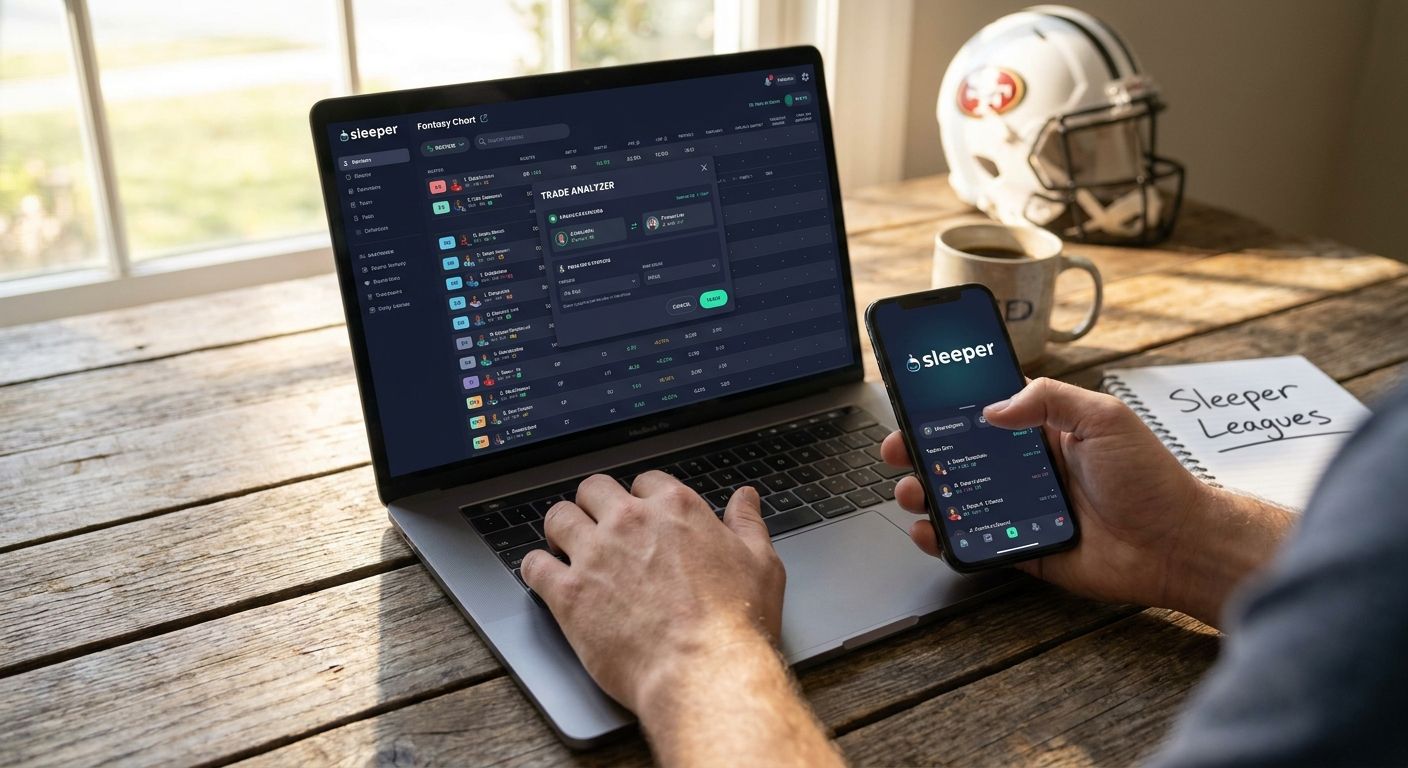 Fantasy football trade analyzer for Sleeper leagues