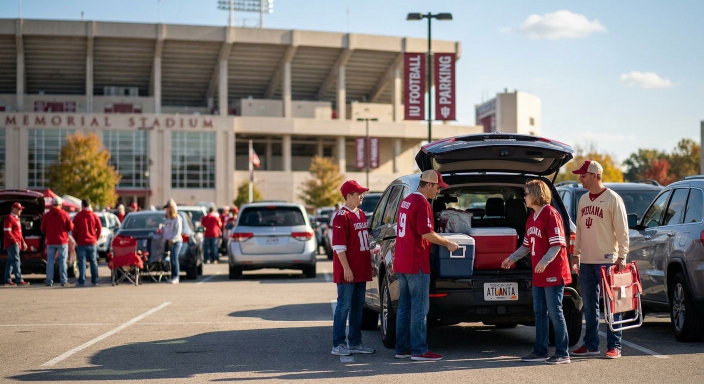 Parking for IU football fans traveling from Atlanta