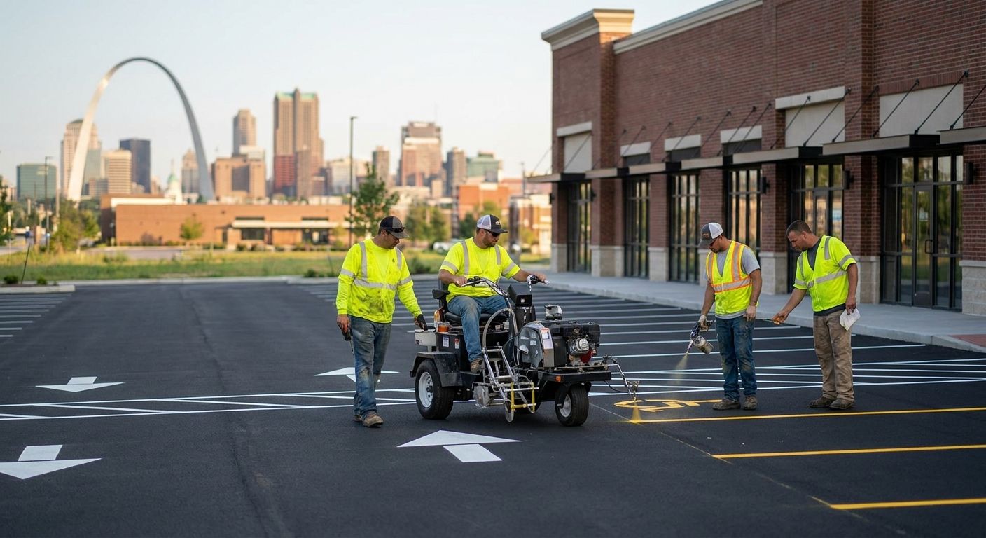 Best parking lot striping contractors in St. Louis 2026