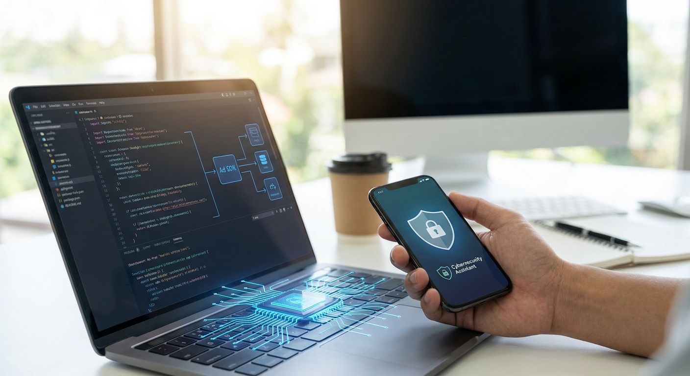 Ad SDK for AI cybersecurity assistant apps