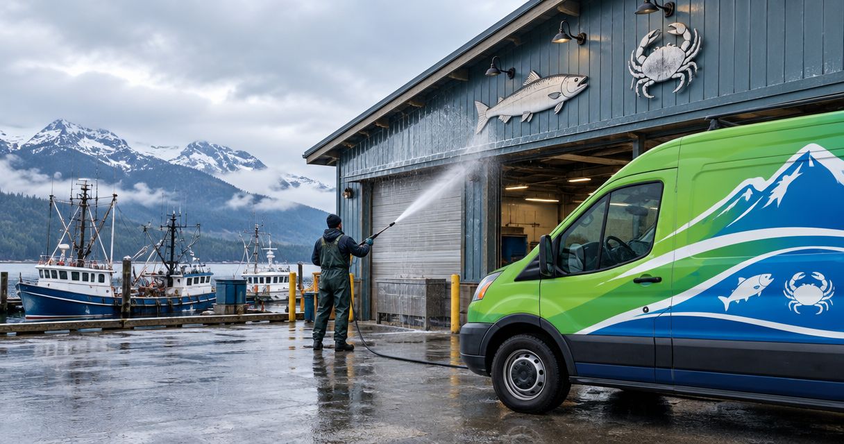 Exterior cleaning for Alaska seafood markets