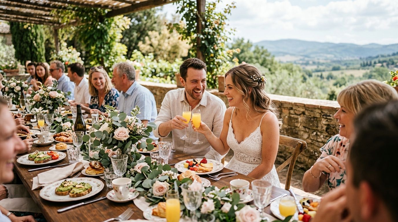 Wedding photography for wedding weekend brunch coverage