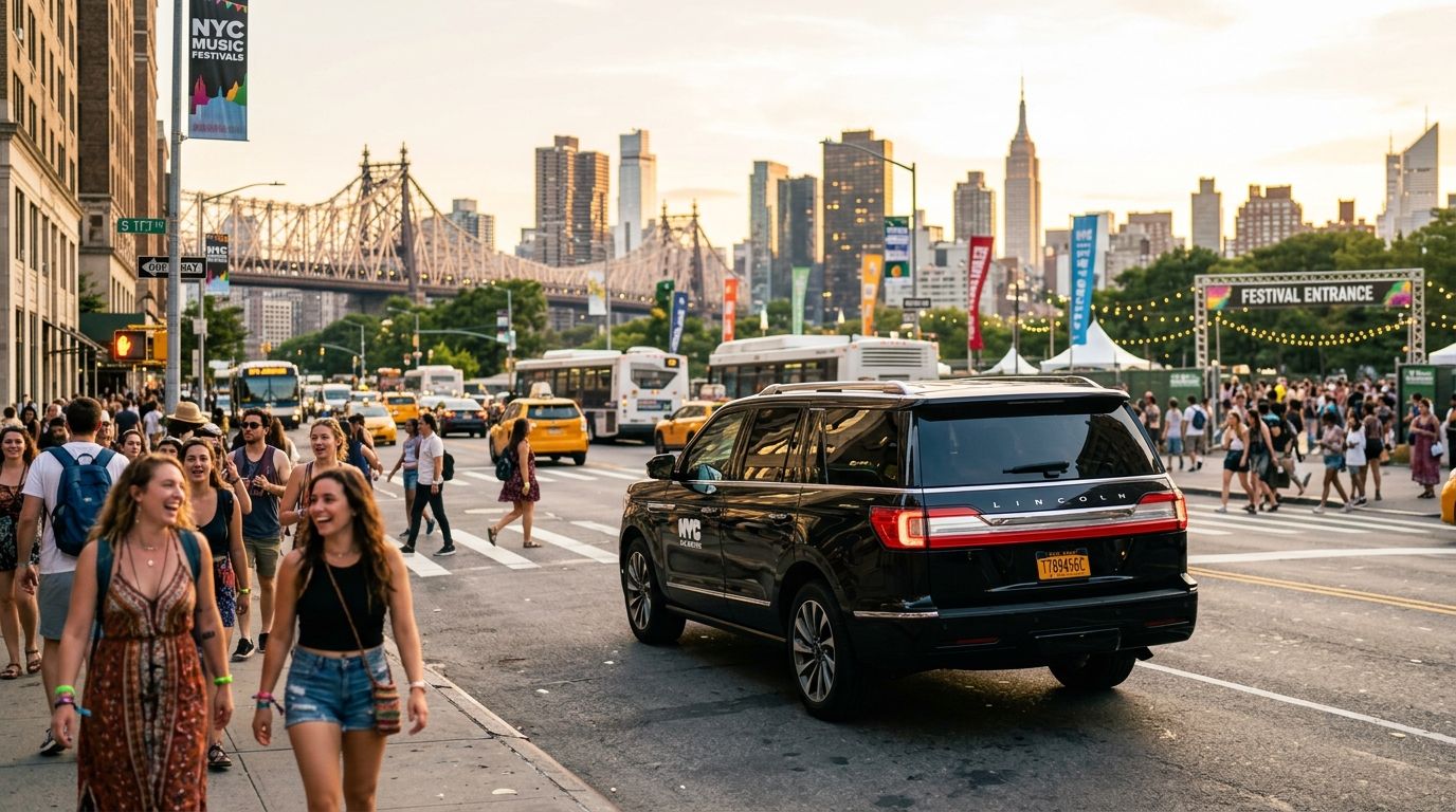 Car service for NYC summer music festivals