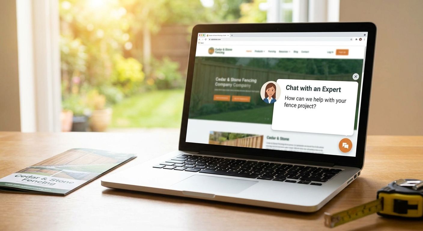 Live chat software for fence installation company websites